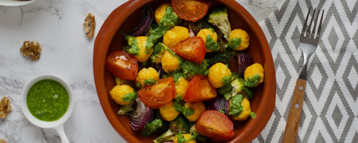 Recipe kit Carrot gnocchi with roasted vegetables